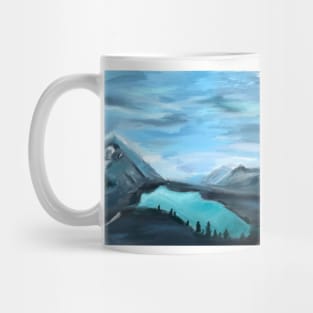 the landscape of the lake Mug